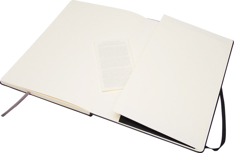 Moleskine Skizzenbuch, A3, 165 g/m², 96 Seiten, schwarz, mit Gummiband, Hardcover, säurefrei