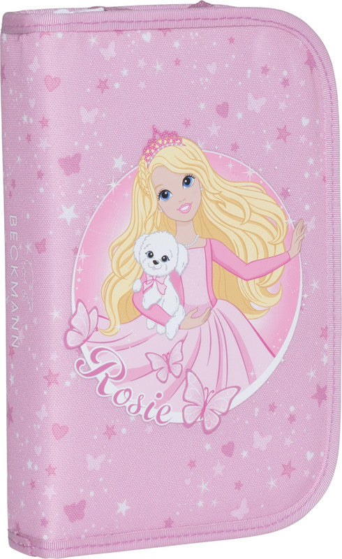 Beckmann Classic 1st Schüleretui, gefüllt, 21-teilig – Rosie – Kunststoff – 20,5 × 13,3 × 3,8 cm
