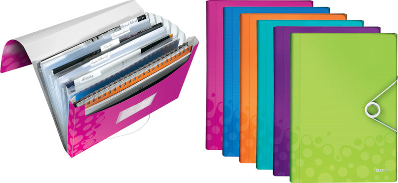 Leitz Sammelmappe für A4, Kunststoff, Blau, mit Gummizug