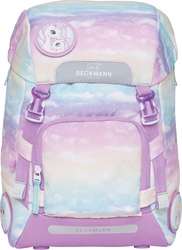 Beckmann Schulrucksack-Set – 6-teilig – Einhorn – mit Leuchteffekt