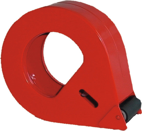 Scotch Verpackungsbandabroller – für Rollenbreite bis 50 mm, für Bandlänge bis 66 m, Metallmesser, Metall, Rot