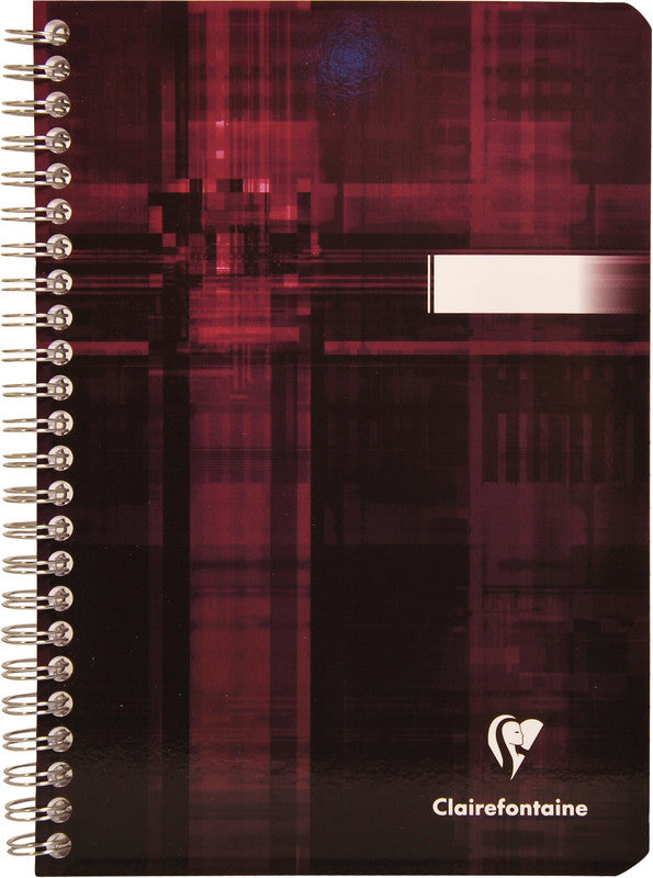 Clairefontaine Spiralheft, A5, liniert, Spiralbindung, Karton, 50 Blatt, 50 g/m² – sortiert