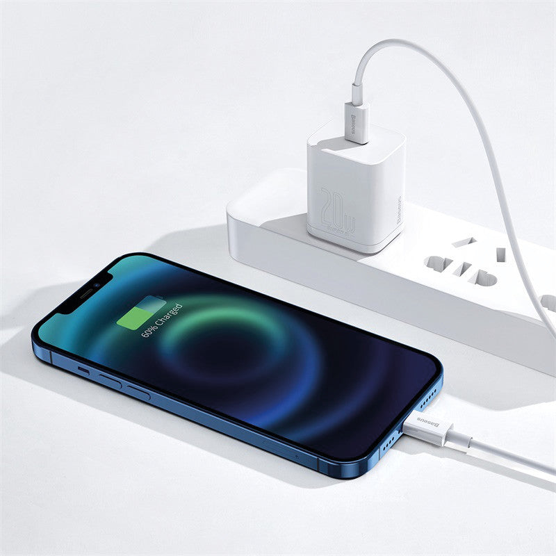 Baseus USB-C auf Lightning Kabel, 2 m, Weiss, Schnellladen