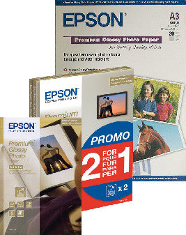 Epson Premium Glossy Fotopapier – glänzend, 100 × 150 mm, 255 g/m², 40 Blatt, einseitig – für Tintenstrahldrucker