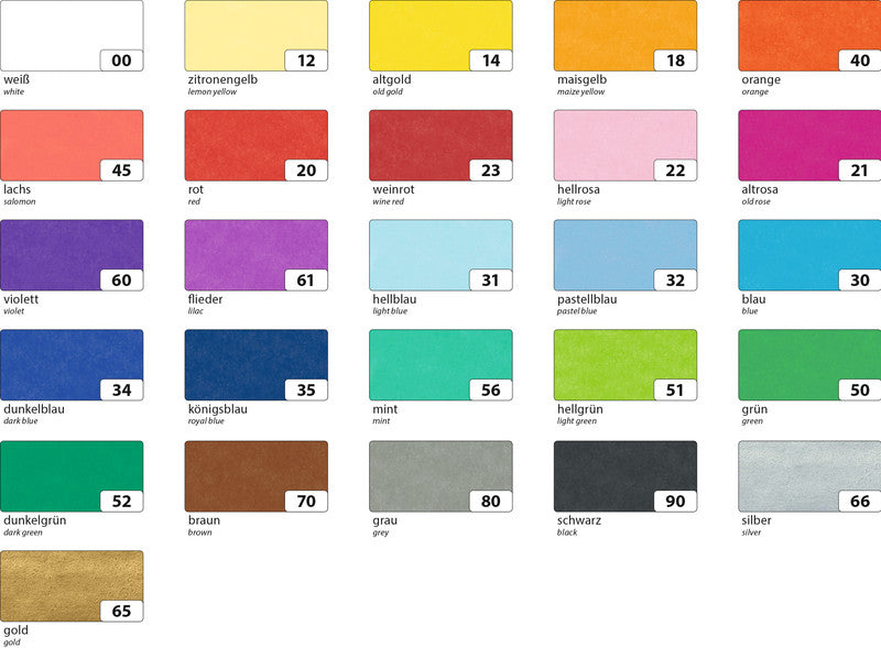 Folia Seidenpapier, 20 g/m², 50 × 75 cm, grün, 6 Blätter, FSC Mix Credit