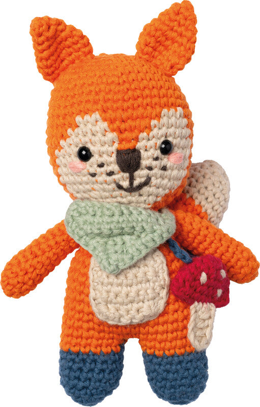 Folia Mini-Häkel-Set – Bastelset – Fuchs – 6,5 × 15 cm