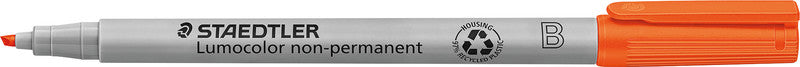 Staedtler Non-Permanent-Marker Lumocolor – breite Keilspitze 1-2,5 mm – orange – nachfüllbar