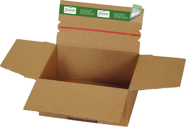 Grünmarie Fix-Aufrichtekarton, braun – 165 × 132 × 79 mm