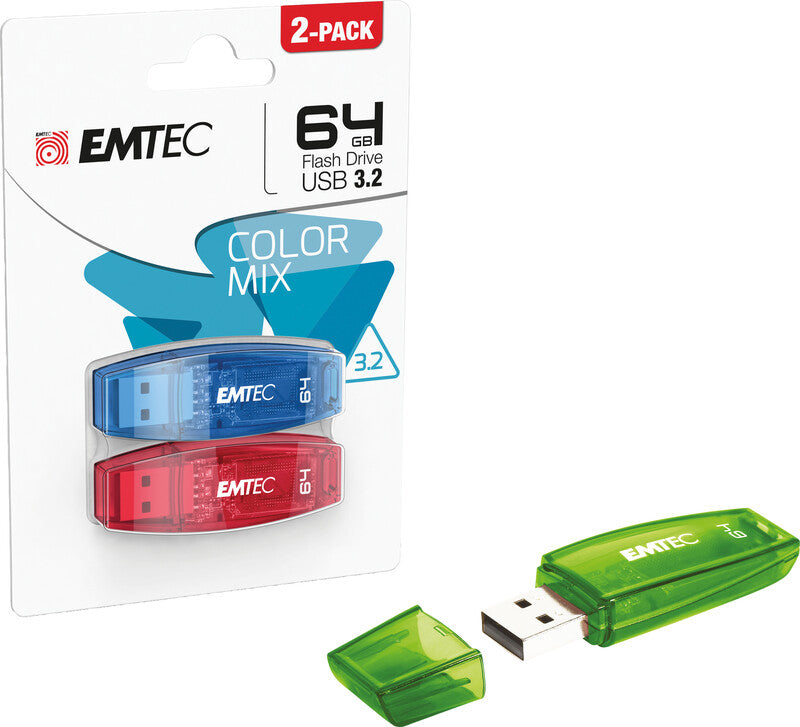 Emtec C410 USB-Stick – 128 GB, USB 3.2, recyclingfähig