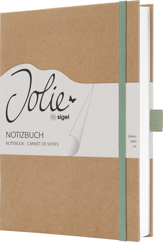 Sigel Notizbuch – A5 – liniert – 192 Seiten – 100 g/m² – gebunden, Lesezeichen, Stiftschlaufe, sortiert, FSC