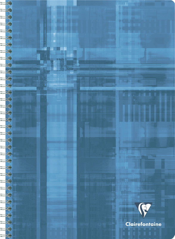 Clairefontaine Spiralheft A4, kariert 5 mm, Spiralbindung, Karton, 112 Blatt, 112 g/m² – farbig sortiert