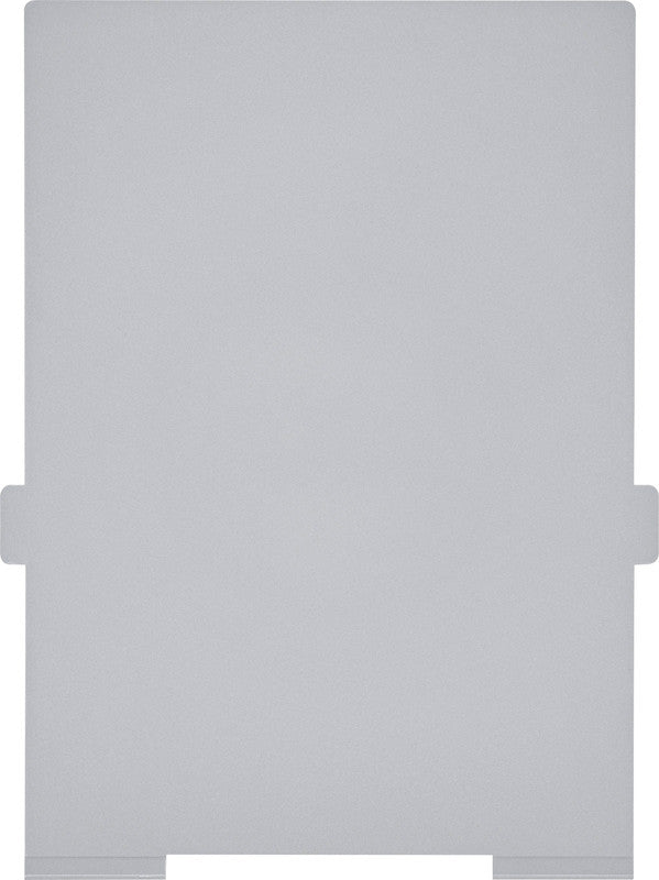 Styro Karteikarte A5 Hochformat, Grau, Kunststoff – 2 Stück