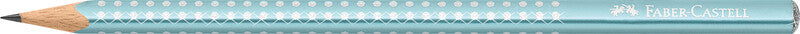 Faber-Castell Sparkle Ocean Metallic Bleistift B, dreikantig, mit rutschfester Griffzone