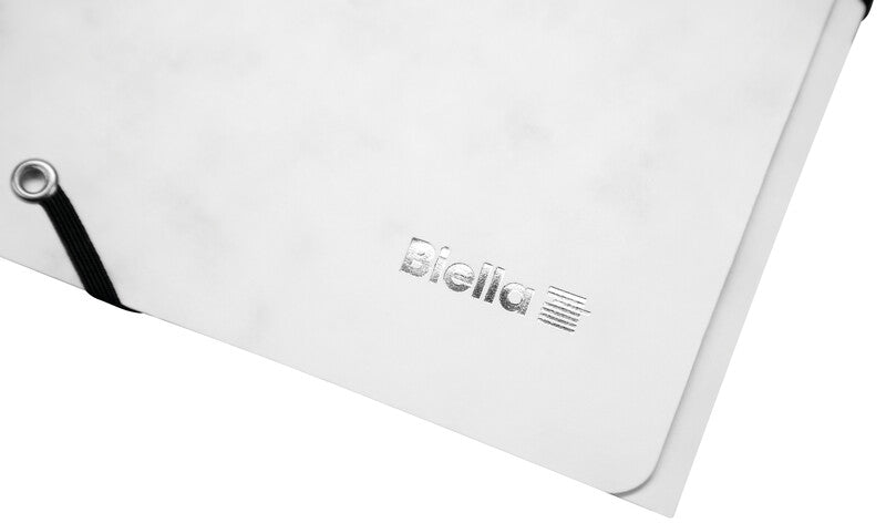 Biella Sammelmappe für A4, Karton, weiss, mit Gummizug