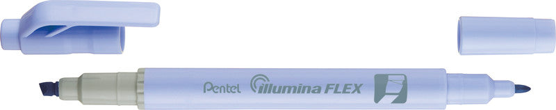 Pentel Illumina Flex Textmarker Blau – Dual-Tip