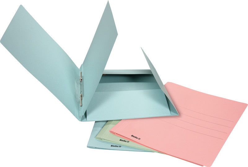 Biella Schnellhefter Praxis – A4, Karton, blau, Beschriftungslinien, 320 g/m²