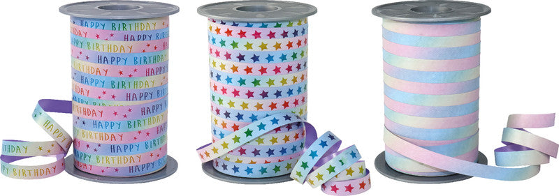 Präsent Geschenkband – Rainbow – Kunststoff, 10 mm × 200 m