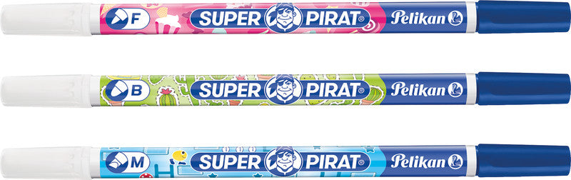 Pelikan Tintenlöscher Super Pirat – breit – blau – Display 50 Stk.