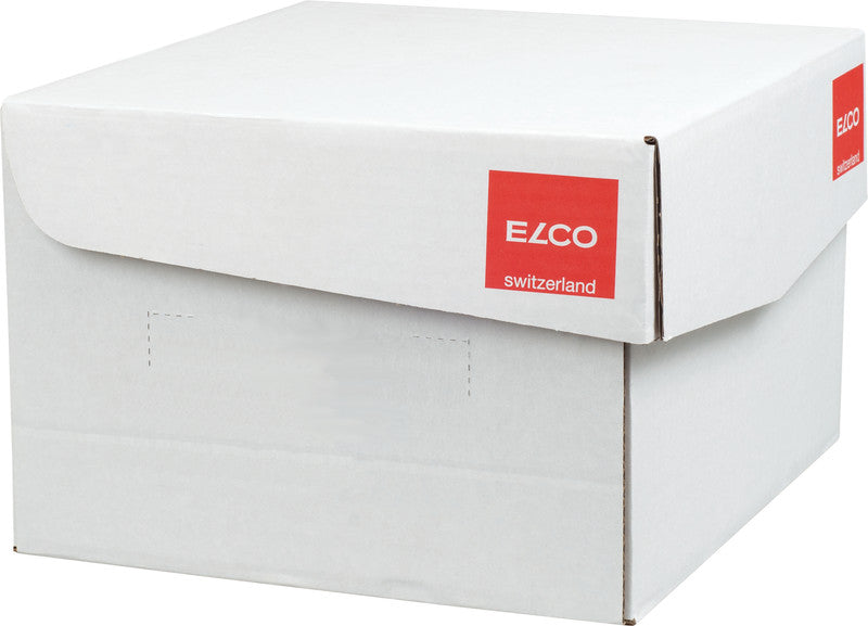 Elco Couvert C5, Fenster links, Haftklebung, weiss, 120 g/m² – 500 Stk.
