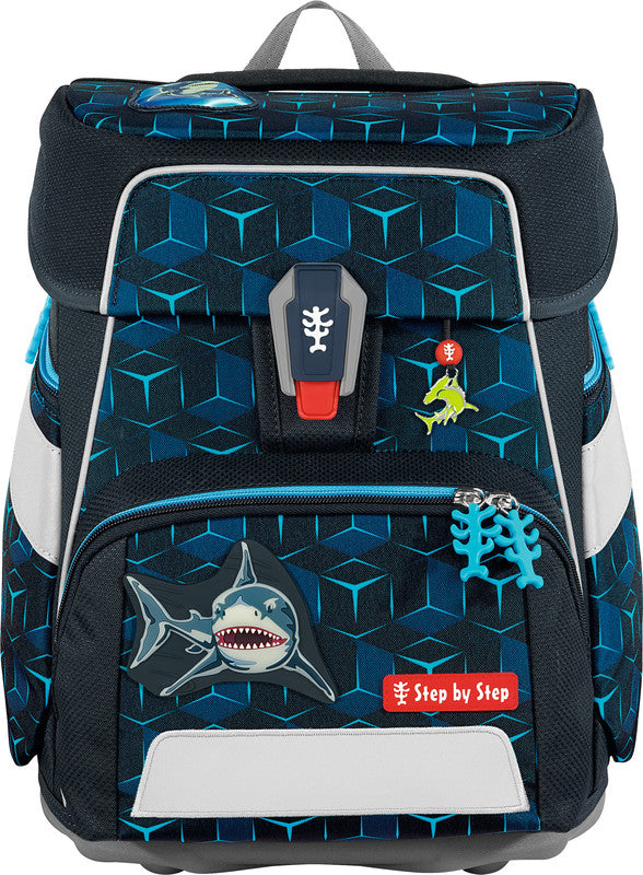 Step by Step Schulrucksack-Set Space Shine – 5-teilig – Shark Dexter
