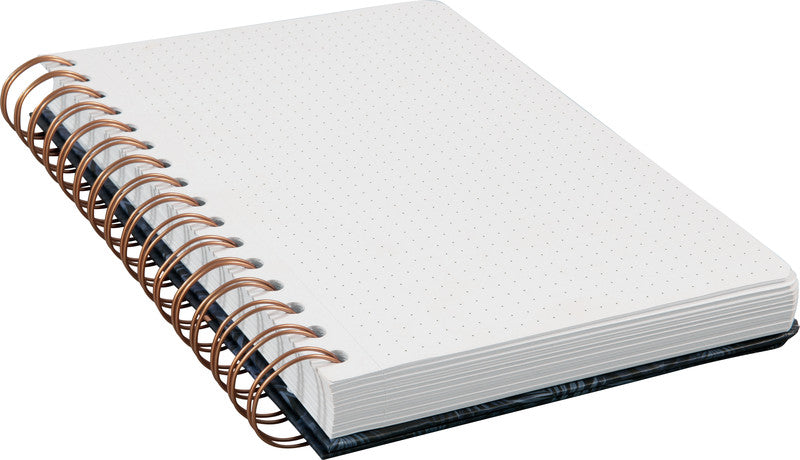 Sigel Spiralbuch, 168 × 215 mm, punktkariert, Spiralbindung, perforiert, 240 Seiten, 120 g/m² – mehrfarbig
