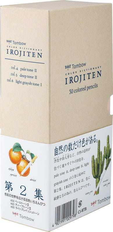 Tombow IROJITEN Woodlands Buntstifte – rund, Minen-Ø 2,0 mm, 30 Farben