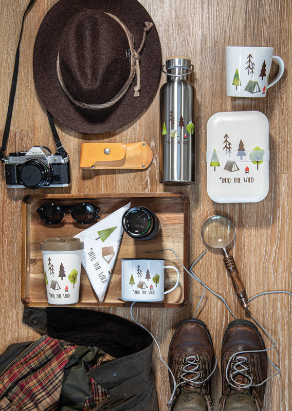 Ppd Sayings Into the Wild Tasse – 0,40 l, Metall, Mehrfarbig, Nicht spülmaschinenfest