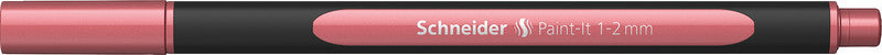 Schneider Schreibgeräte Paint-It Filzstift Metallic – Rundspitze, 1–2 mm, vintage rot metallic