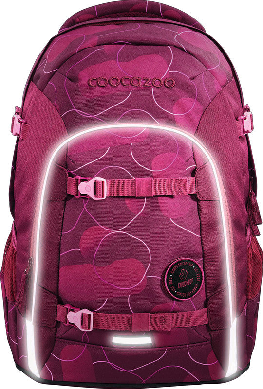Coocazoo Rucksack Joker – Berry Bubbles – pink – 30,0 × 42,0 × 20,0 cm – recycelter Bestandteil