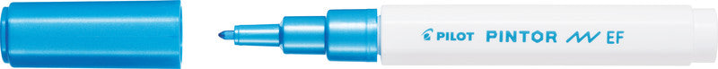 Pilot Pigmentmarker Pintor – Rundspitze 0,5-0,7 mm – Sortiert – 6er-Set – Für dunkle Oberflächen geeignet