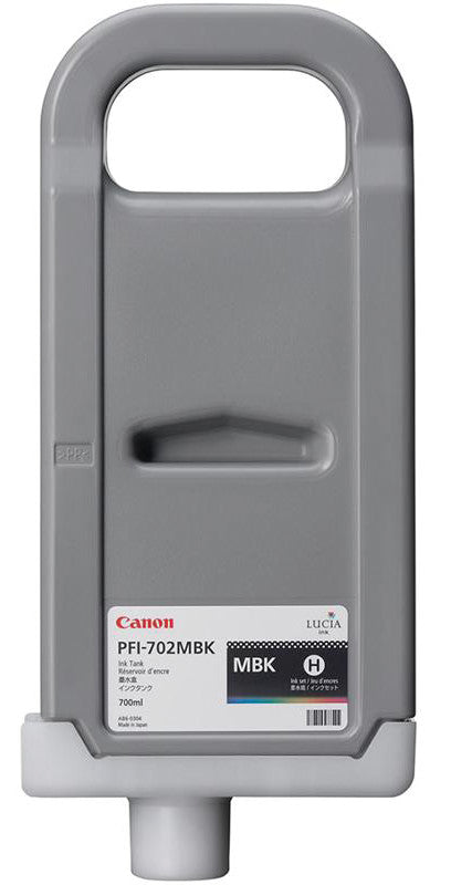 Canon Tintenpatrone PFI-702 (matt schwarz), schwarz, ca. 700 ml – für imagePROGRAF