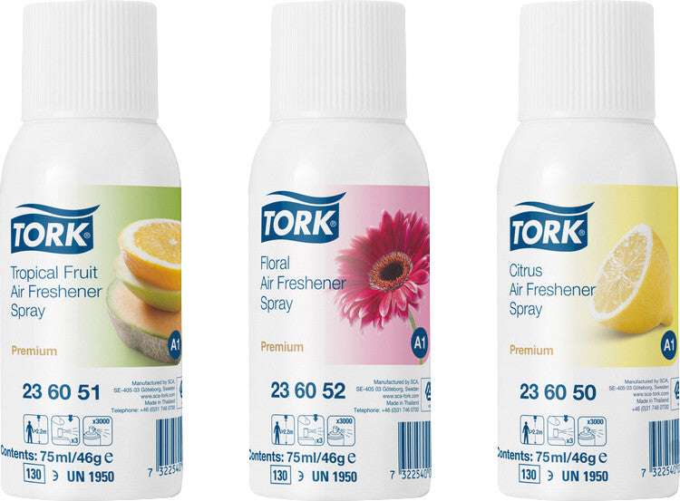 Tork Refill Premium Citrus – 75 ml – für Tork Lufterfrischer A1 System
