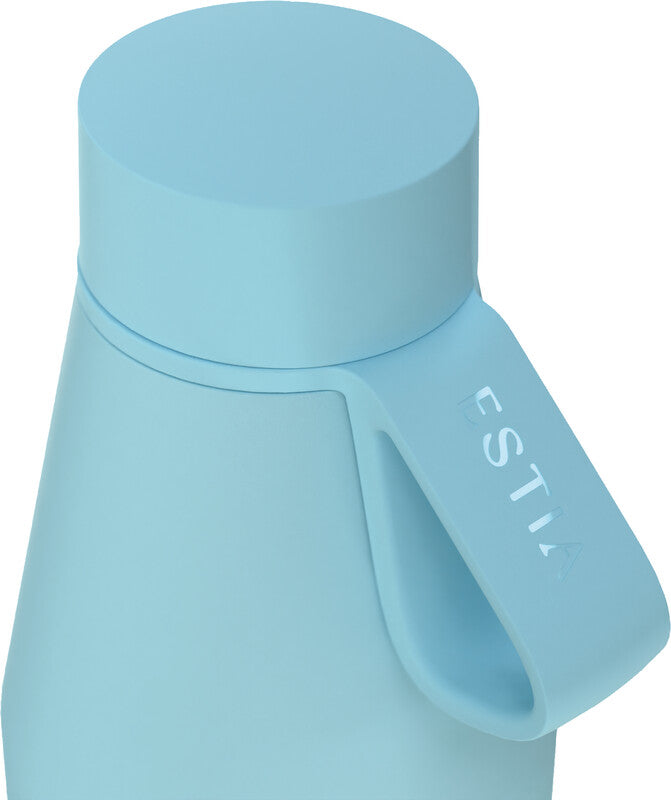 Estia Flow Isolierflasche 500 ml – doppelwandig 12 h heiss / 24 h kalt, Edelstahl, Schraubdeckel