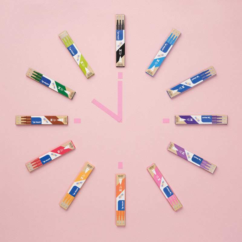 Pilot Rollerball-Mine FriXion – grün, 0,5 mm, löschbar, 3 Stk.