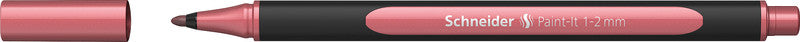 Schneider Schreibgeräte Paint-It Filzstift Metallic – Rundspitze, 1–2 mm, vintage rot metallic