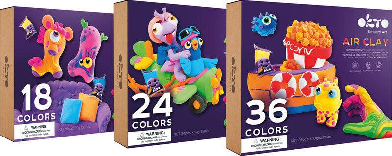 Okto Sensory Art – Modelliermasse-Set – ab 5 Jahren – 24 Farben
