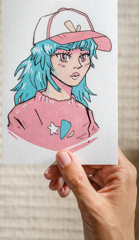 Edding Kreativset Acrylic Marker Manga – 1 Faserzeichner, 4 Acrylic Marker