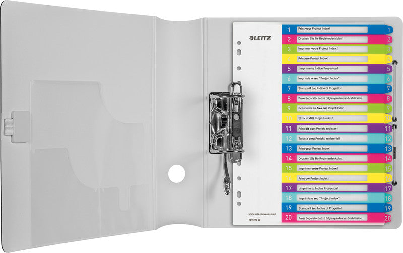 Leitz Register – PP, farbig, vorgedruckt