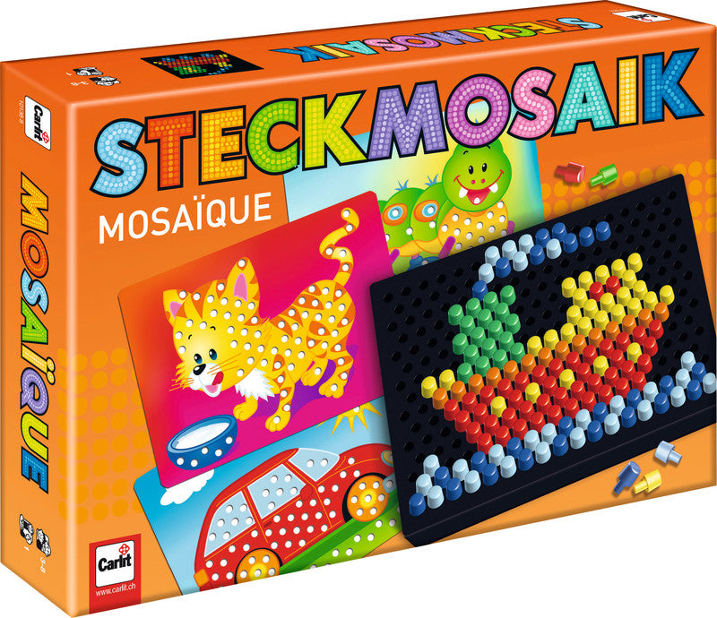 Carlit Steckmosaik – ab 3 Jahren, 1+ Spieler, 230-teilig, FSC zertifiziert, 231 × 335 × 55 mm