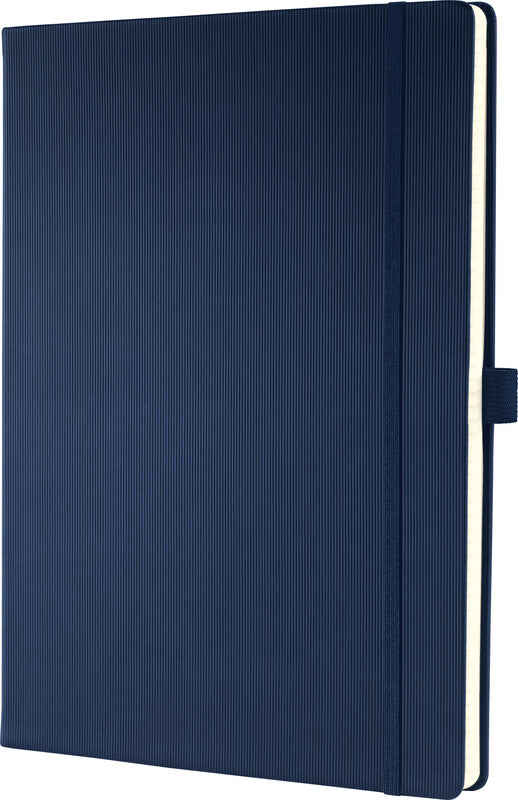 Sigel Notizbuch Conceptum, A4, kariert, Fadenheftung, 194 Seiten, 80 g/m² – dunkelblau