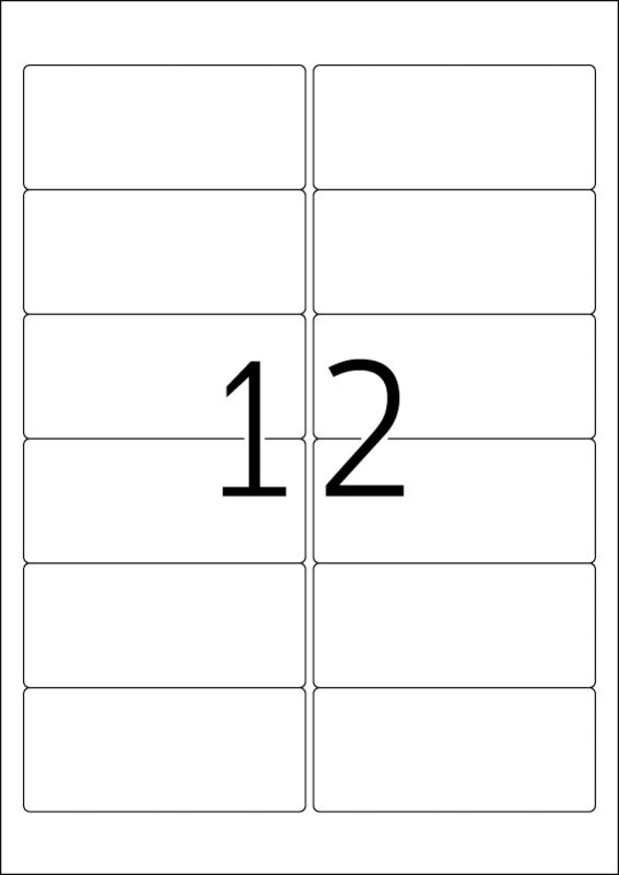 HERMA Drucketiketten, 96 mm × 42 mm, weiss, Papier, ablösbar, 25 Blätter (300 Etiketten)