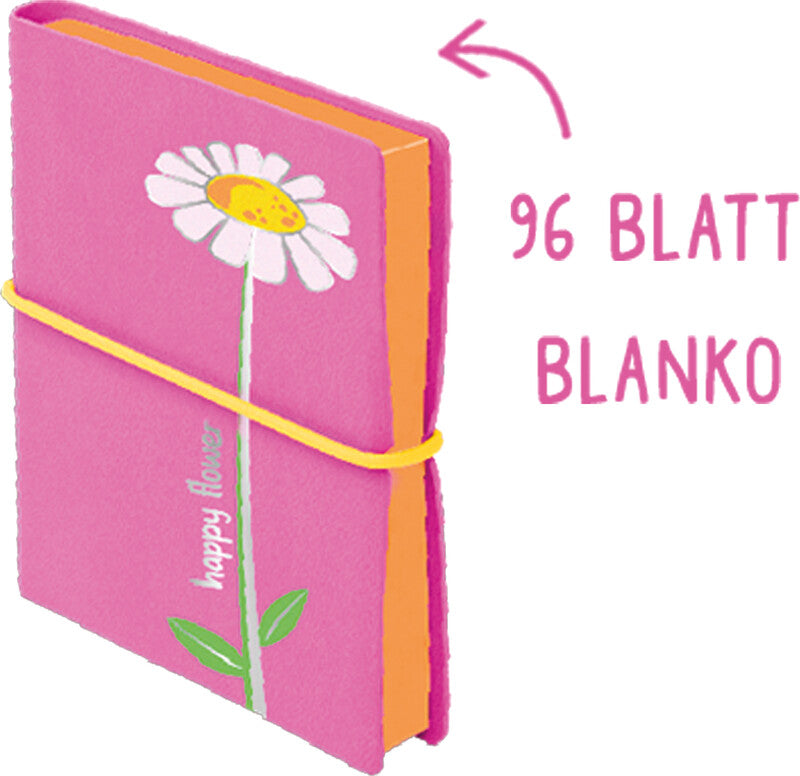 Trendhaus Notizbuch A7, punktkariert, Fadenheftung, 192 Seiten, 80 g/m² – sortiert