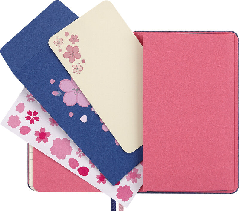 Moleskine Notizbuch, 90 × 140 mm, liniert, geleimt, 160 Seiten – blau