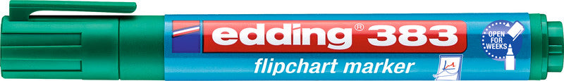 Edding Flipchart-Marker 383 – Keilspitze 1-5 mm – Grün – Nachfüllbar