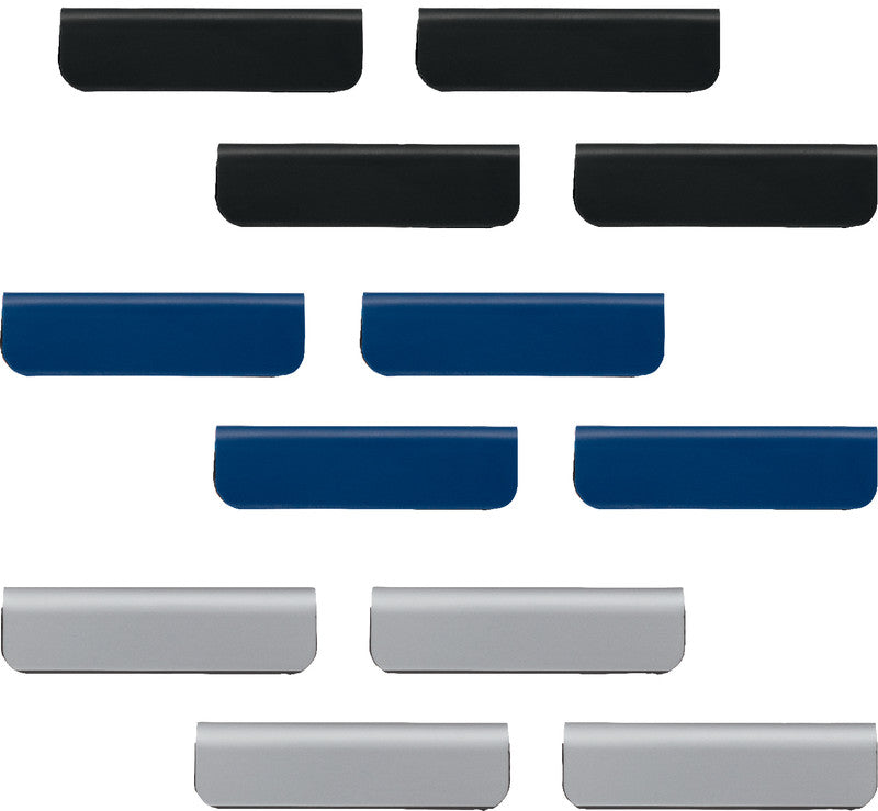 Durable Magnetclip – 60 × 17 mm, dunkelblau, selbstklebend, wiederablösbar, 5er-Pack