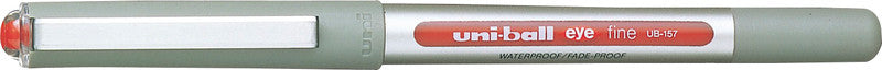 Uni-Ball Eye Fine – Tintenroller, dokumentenecht, mit Kappe, 0,5 mm, Rot