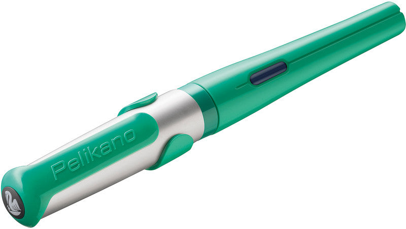 Pelikano – Federspitze M – für Rechtshänder – Grün, Blau – Patronen