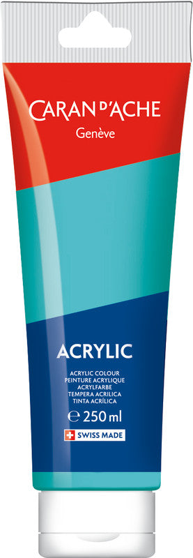Caran d-Ache Caran d'Ache – Acrylfarbe – Türkisblau, 250 ml