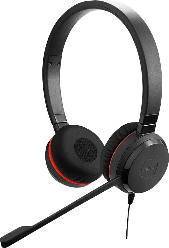 Jabra Evolve 20 – Duo Headset – USB‑A, Rauschunterdrückung, Stummschaltung – Schwarz