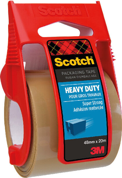 Scotch Verpackungsband Pack Classic – mit Abroller – permanent, glatt, 48 mm × 20 m, braun